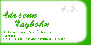 adrienn maybohm business card